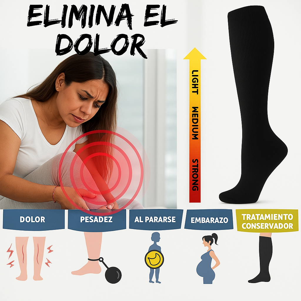 Vital Vibe™ EcoFlex Bamboo™ - Medias de Compresión (15-20mmHg)