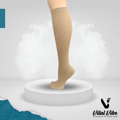 Vital Vibe™ - Medias de Compresión Premium (15-20mmHg) para Salud y Bienestar