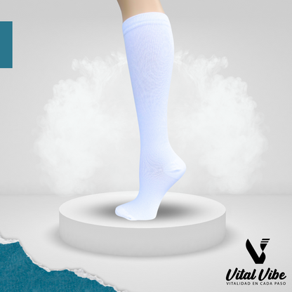 Vital Vibe™ - Medias de Compresión Premium (15-20mmHg) para Salud y Bienestar